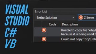 [SOLVED] Unable to copy a file from obj - Winform Visual Studio