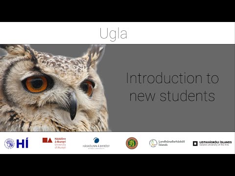 Ugla - Introduction to new students - English subtitles