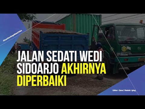 Jalan Sedati Wedi Sidoarjo Akhirnya Diperbaiki