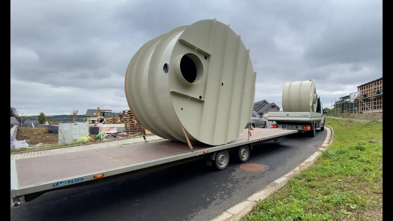 Dřevostavba Rýmařov 2. Dešťová kanalizace, retenční nádrž