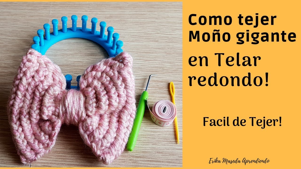 Como Tejer Mono Gigante En Telar Redondo Facil De Tejer Youtube Patrones Para Tejer Con Telar Telar Redondo Tejido En Telar Redondo