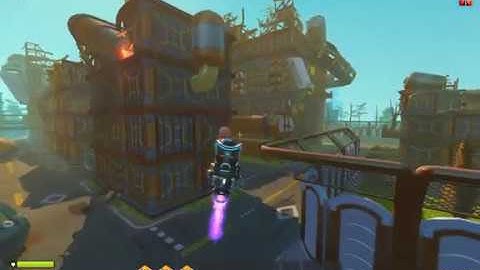 Scrap Mechanic Survival - HJCP Extrem Small Flyer | Fly City and Back  (1 Thruster, Full Control)