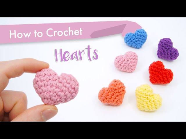 How to Crochet Classic Hearts || Beginner Pattern and Tutorial class=