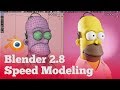 Blender 2.8 Homer Speed Modeling