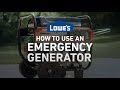 How To Use an Emergency Generator | Severe Weather Guide