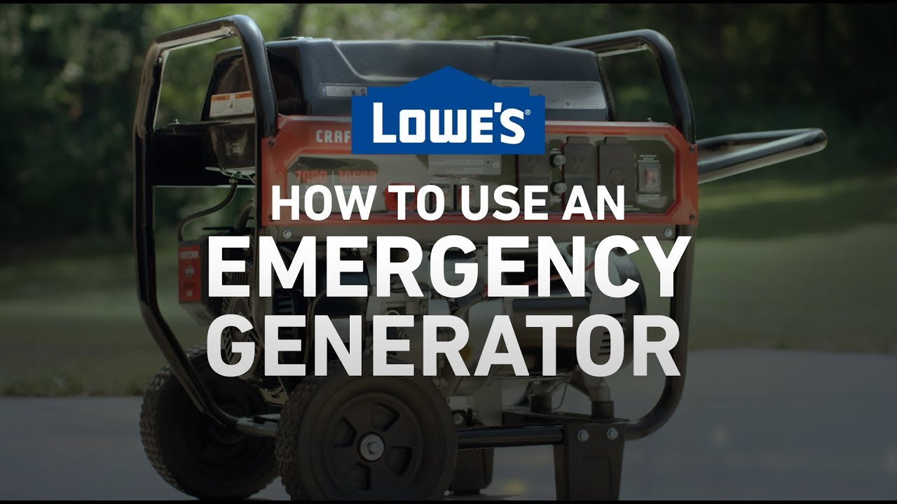 How To Use an Emergency Generator | Severe Weather Guide