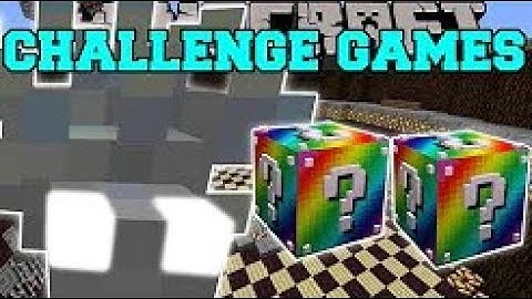 PopularMMOs Pat And Jen Minecraft: OMEGAFISH CHALLENGE GAMES - Lucky Block Mod - Modded Mini-Game