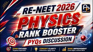 RE-NEET 2026 Physics | RANK BOOSTER PYQs Discussion. #neet #neetcoachings #neetphysics