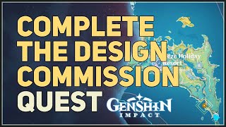 Complete the design commission Genshin Impact