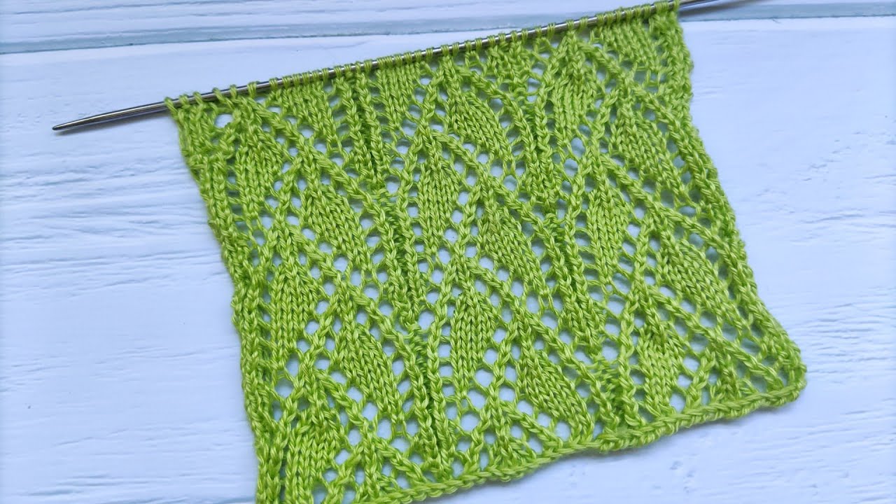 Lace Stitch Knit Pattern| Ajourmuster stricken| Punto traforato ai ferri | Punto calado a dos agujas