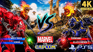 Marvel vs Capcom Infinite | Ghost Rider & Venom vs Dormammu & Black Panther | PS5 4K #marvelvscapcom
