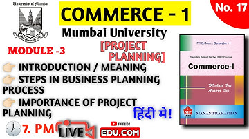 COMMERCE 1 UNIT6 PROJECT PLANNING |STEPS IN BUSINESS PLANNING PROCESS| IMPORTANCE PLANNING  #live