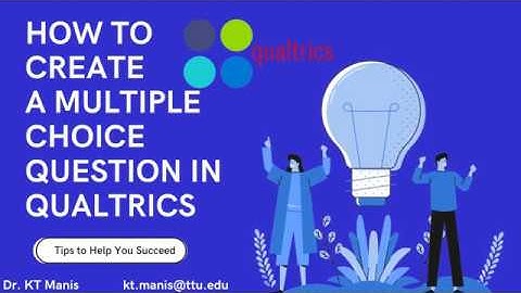 How to create a multiple-choice question in Qualtrics