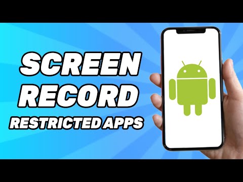 How to Screen Record Restricted Apps | Black Screen Problem 2024