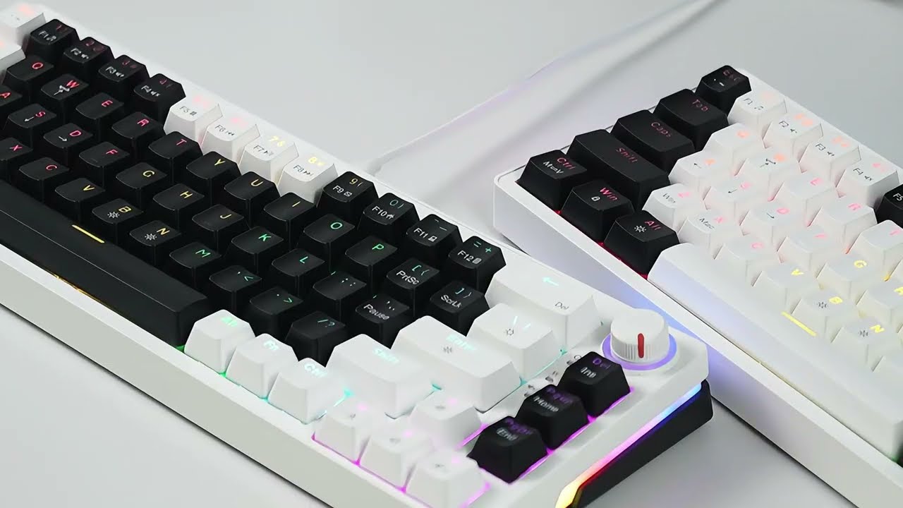 Zifriend AG68 Hot-Swappable Rainbow Backlit Mechanical Keyboard