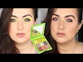 2 LOOKS 1 PALETTE! ❤️ HUDA BEAUTY GREEN NEON OBSESSIONS PALETTE! | PATTY