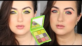 2 LOOKS 1 PALETTE! ❤ HUDA BEAUTY GREEN NEON OBSESSIONS PALETTE! | PATTY