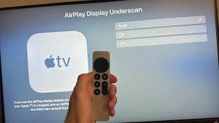 Apple TV: How to Turn On/Off AirPlay Display Underscan Tutorial! (For Beginners)