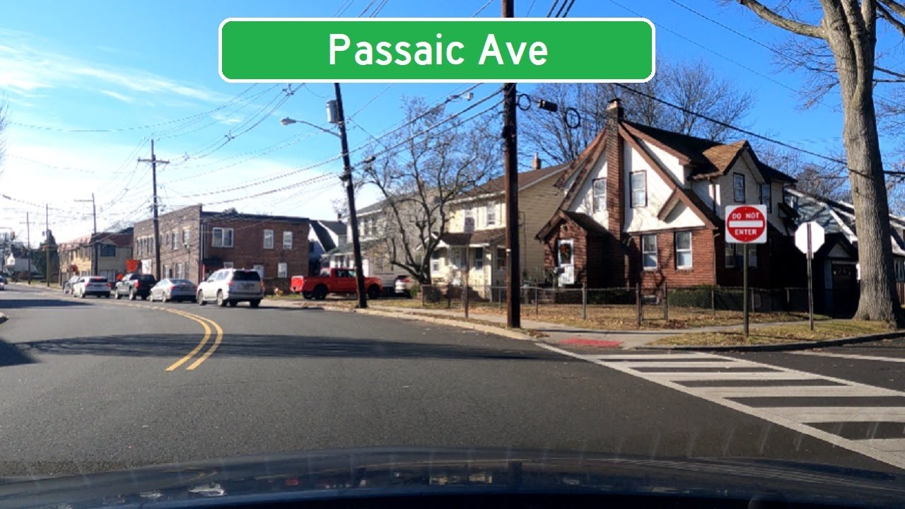 ⁴ᴷ⁶⁰ Driving Passaic Avenue from Clifton, NJ to Nutley, NJ