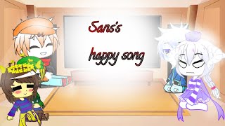 Undertale reacts to Sans's happy song