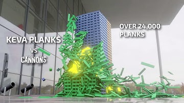 Cannons vs Keva Plank Towers