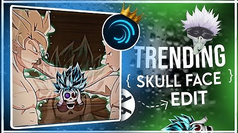 Skull Edit Tutorial on Alight motion & Capcut 🎭 | Anime Skull Face Edit ✨🔥