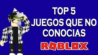 Top 5 Juegos que quizas no reconozcas o no conocias de Roblox