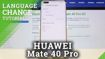 How to Change System Language on Huawei Mate 40 Pro - Set Up Default Language