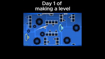 Day 1 of Making a level  #geometrydash  #gd #shorts