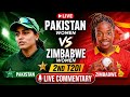 🔥🔴 Pakistan Women vs Zimbabwe Women 2nd T20i Live Score Commentry & Reaction