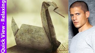 origami swan prison break 🦋 tutorial by Michael Scofield 🦋 origami easy but cool