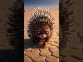 Porcupine watered the Grass and saved it from drying up 😭#ai #tree #water #save