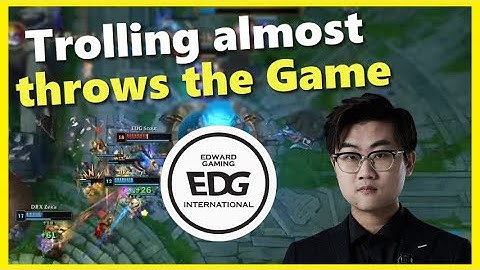 EDG Players are lucky Maokai isn