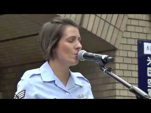 アメリカ空軍太平洋音楽隊アジア "パシフィックトレンズ" "ハナミヅキ” 一青窈　2014年9月17日版