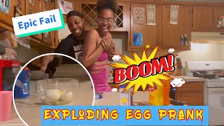 EXPLODING EGG PRANK ON MY HUSBAND….EPIC FAILLLLL ‼️‼️‼️ Must Watch