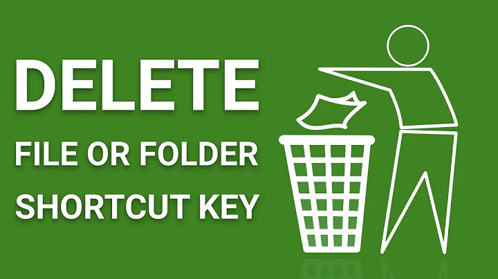 Shift + Delete and Delete shortcut key, delete file or folder