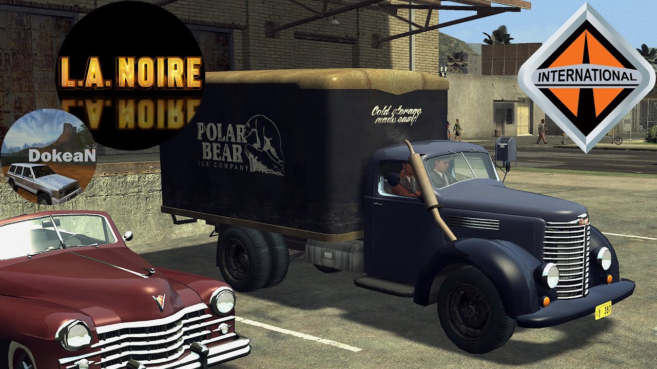 1946 International KB8 ( Polar Bear Ice Truck ) - L.A.Noire - YouTube
