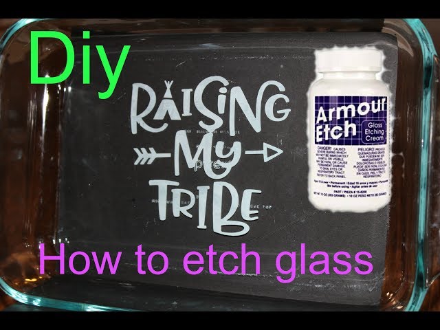 How to Etch Glass the Easy Way (Armour Etch & Vinyl Decals!) 