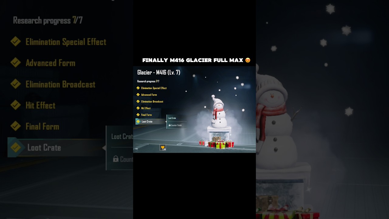 Finally! M416 Glacier full Max🥰😻 