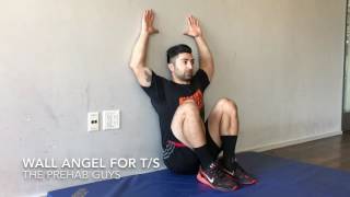 Wall Angel To Improve Thoracic Spine Mobility
