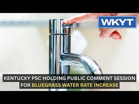 Kentucky PSC holding public comment session for Bluegrass Water rate increase