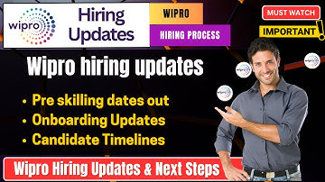 🔥 Wipro Hiring Update 2025 | Pre-skilling Training Update | New Date Out | Onboarding, OL Status