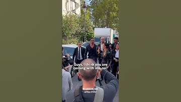 Thumbnail of Michele Morrone with fans and photographers #ParisFashionWeek