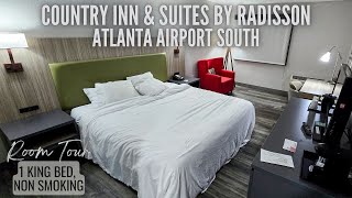 Country Inn & Suites by Radisson, Atlanta Airport South | 1 King Bed ROOM TOUR | Amy | ThisBlondeLife