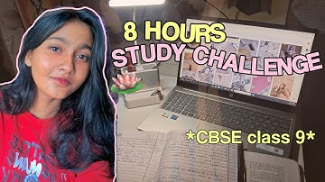 *8 HOURS* STUDY CHALLENGE !! | CBSE class 9 | productive | Study vlog