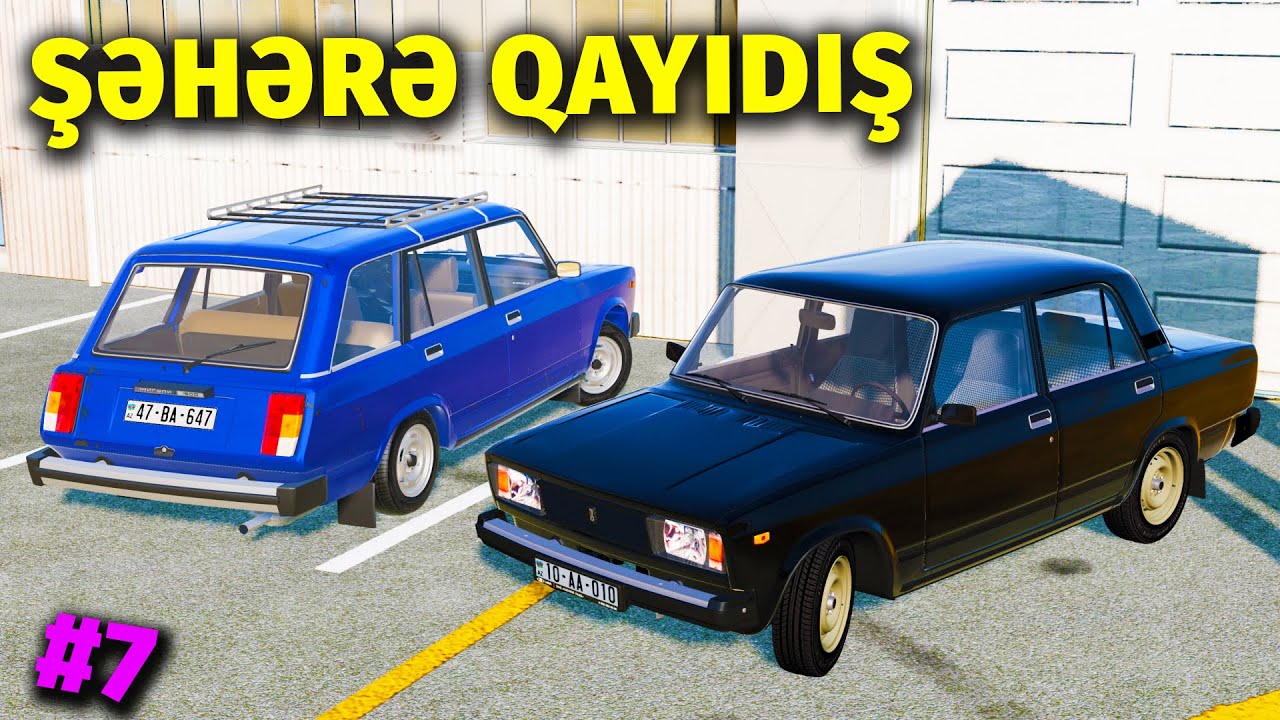 Şəhərə Qayıdış - Vaz 2104 ilə Vaz 2105 Oğurluqu | BeamNG.Drive | Maşın Oyunları | #sahmarehmedov