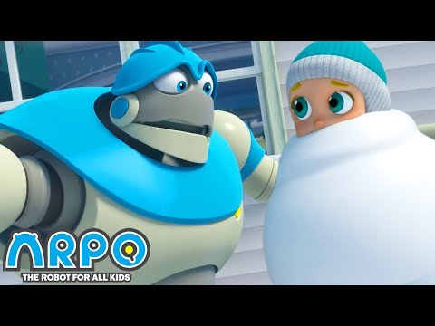 Arpo the Robot | BIGGEST SNOWMAN!!! | Funny Cartoons for Kids | Arpo and Daniel