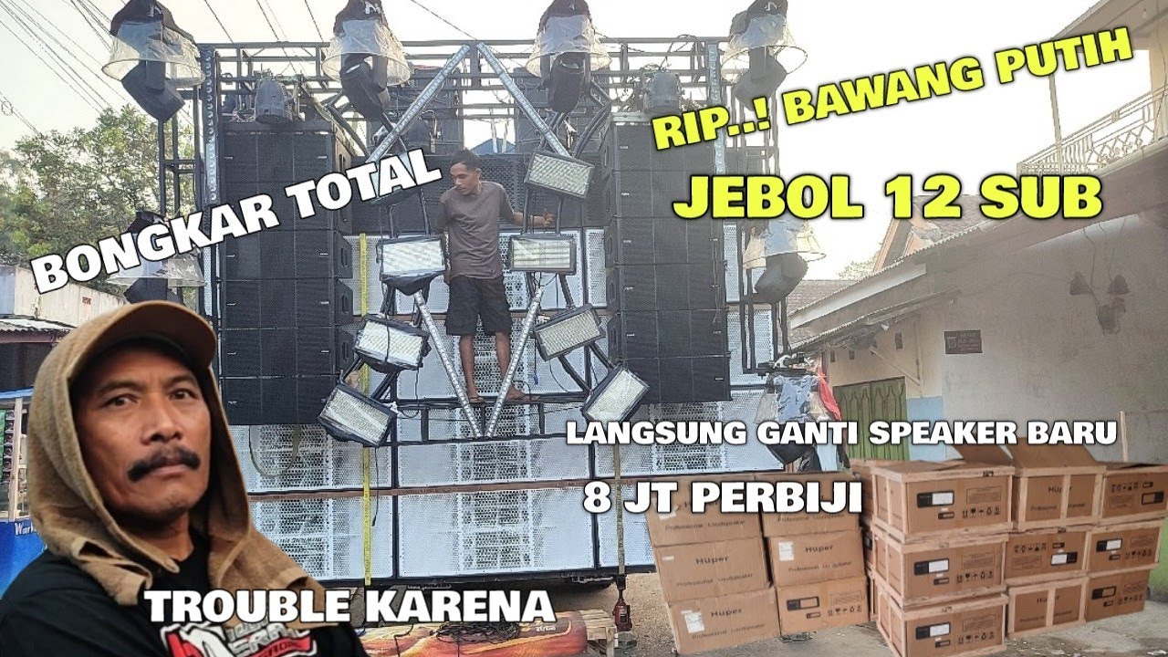 Ediaan ‼️ di buat battle, speaker bawang putih langsung jebol semua rugi ratusan juta ‼️