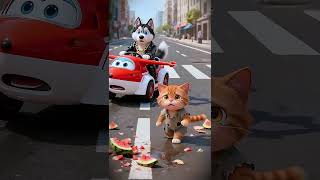 Shocking😱_The kitten😺_ The dog The Transformers🤖__shorts||Ai videos|| shorts