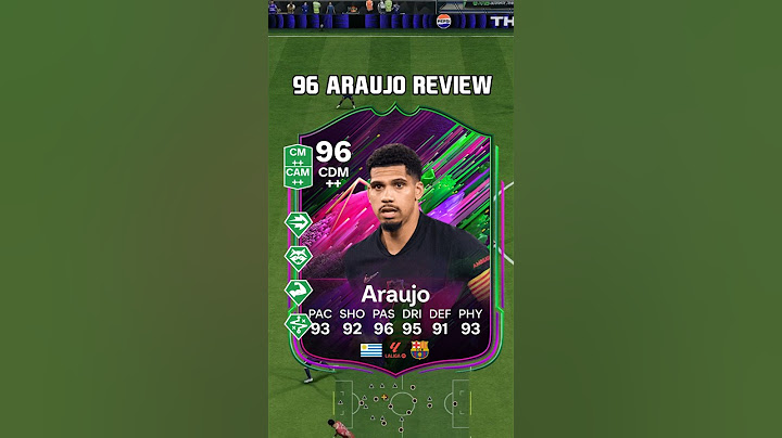 96 Araujo Review in EA FC 25, he's the 'new' Gullit 😎 #shorts #short #fc25 #eafc25 #araujo